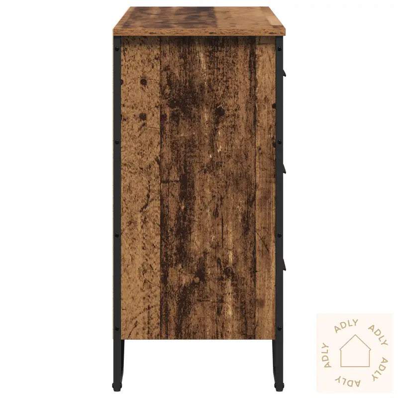 Kommode Gammelt Tre 91X35.5X74.5 Cm Konstruert Tre