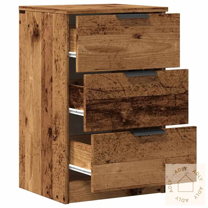 Nattbord 2 Stk Gammelt Tre 40X36X65 Cm Konstruert Tre