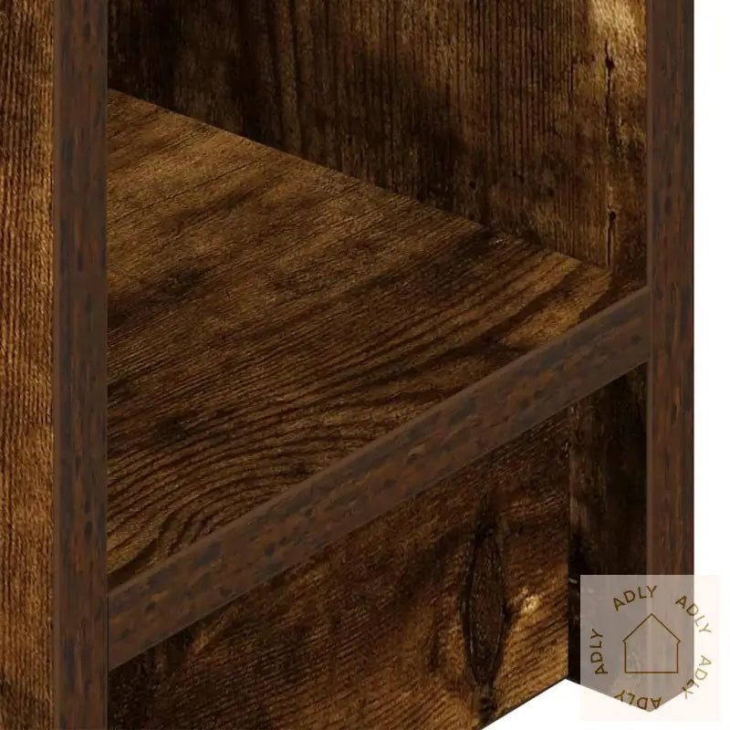 Nattbord Med Skuff 2 Stk Røkt Eik 20X36X60 Cm