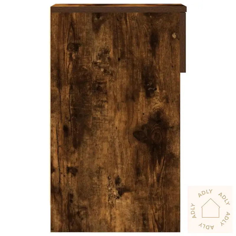 Nattbord Med Skuff 2 Stk Røkt Eik 20X36X60 Cm