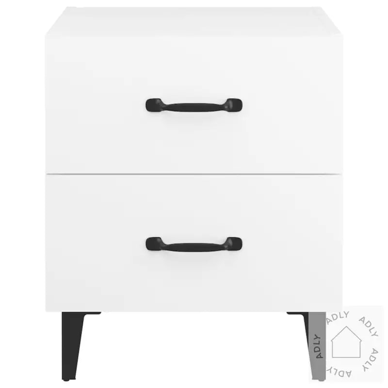 Nattbord 2 Stk Hvit 40X35X47,5 Cm