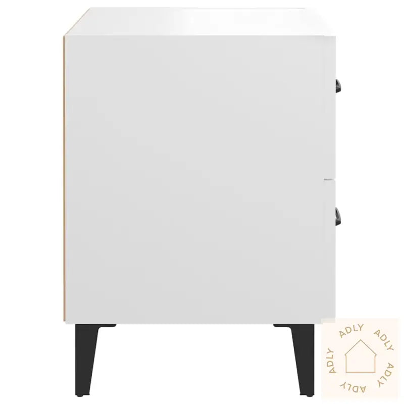 Nattbord 2 Stk Hvit 40X35X47,5 Cm