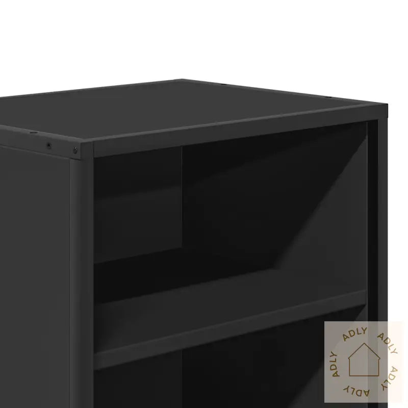 Nattbord 2 Stk Svart 40X31X50 Cm Heltre Furu Og Metall