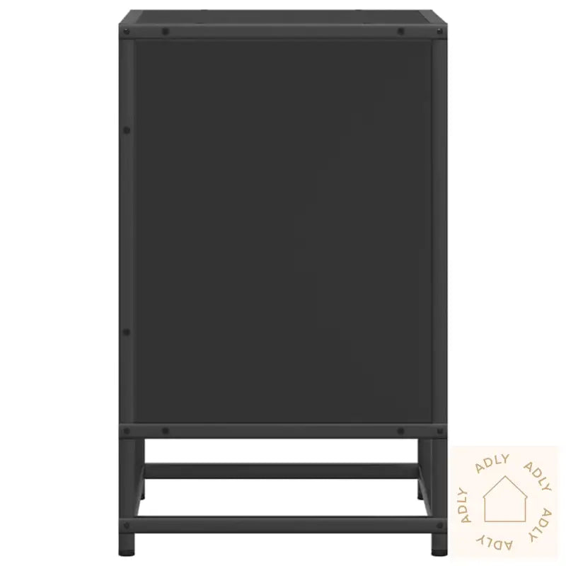 Nattbord 2 Stk Svart 40X31X50 Cm Heltre Furu Og Metall