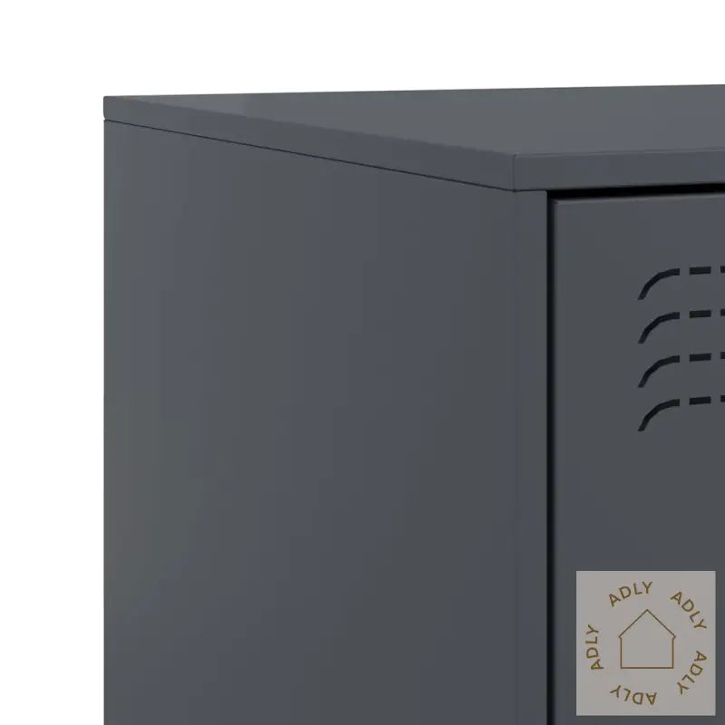 Nattbord 2 Stk Antrasitt 34,5X39X44 Cm Stål