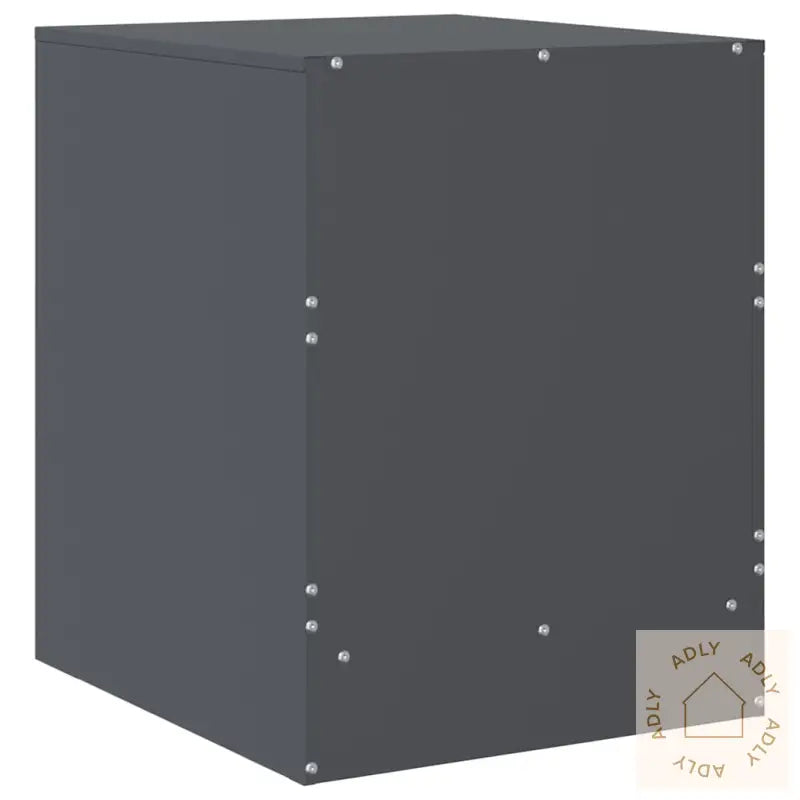 Nattbord 2 Stk Antrasitt 34,5X39X44 Cm Stål