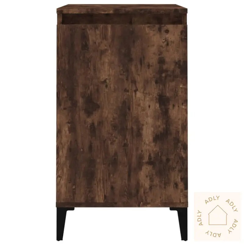 Nattbord 2 Stk Røkt Eik 40X35X70 Cm Konstruert Tre