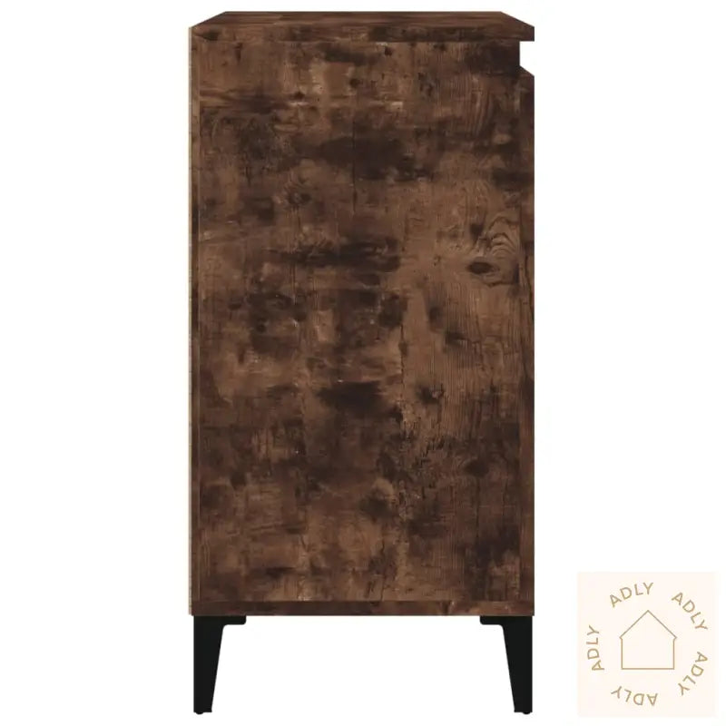 Nattbord 2 Stk Røkt Eik 40X35X70 Cm Konstruert Tre