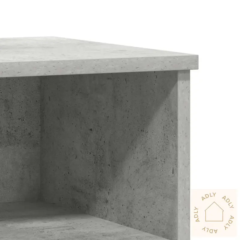Nattbord 2 Stk Betonggrå 40X35X50 Cm Konstruert Tre