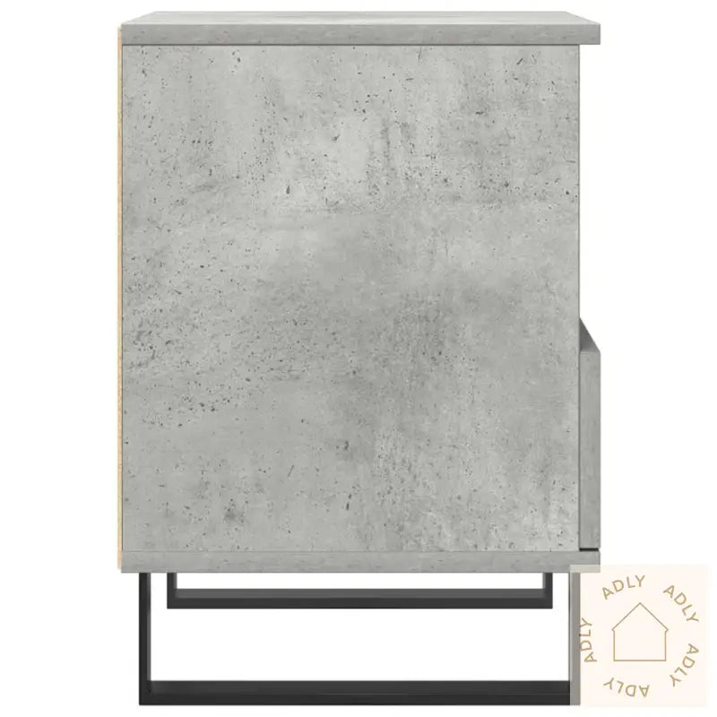 Nattbord 2 Stk Betonggrå 40X35X50 Cm Konstruert Tre