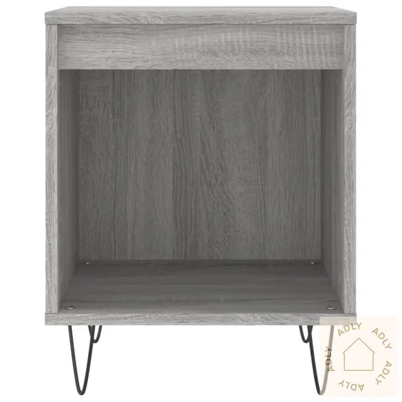 Nattbord 2 Stk Grå Sonoma 40X35X50 Cm Konstruert Tre