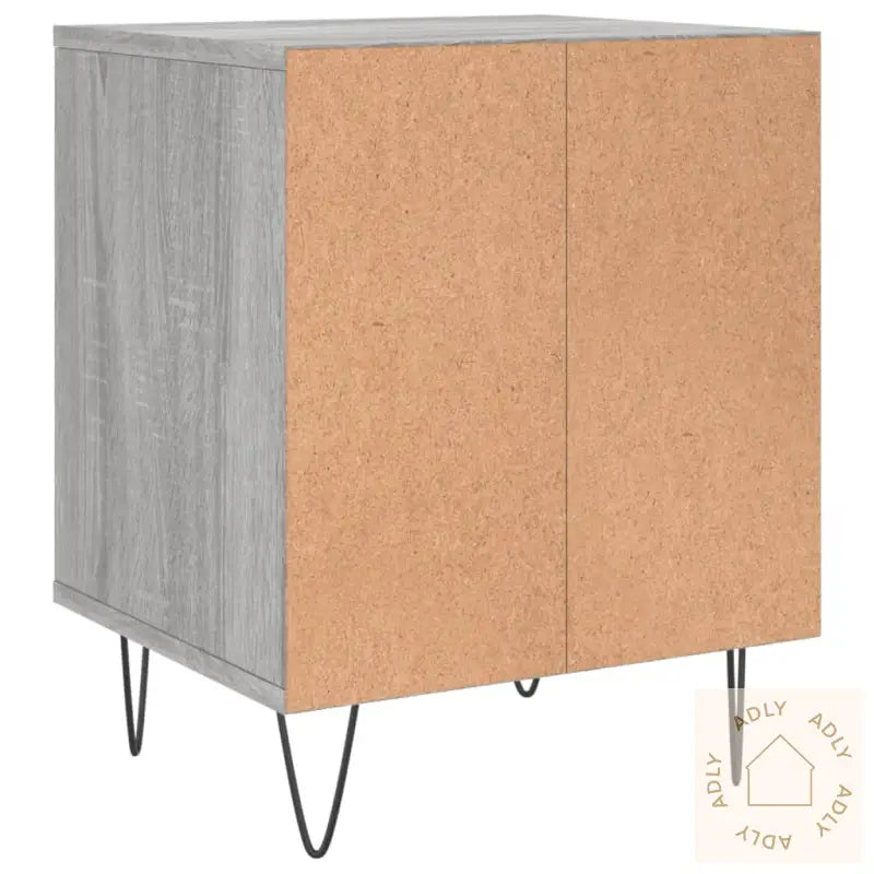 Nattbord 2 Stk Grå Sonoma 40X35X50 Cm Konstruert Tre