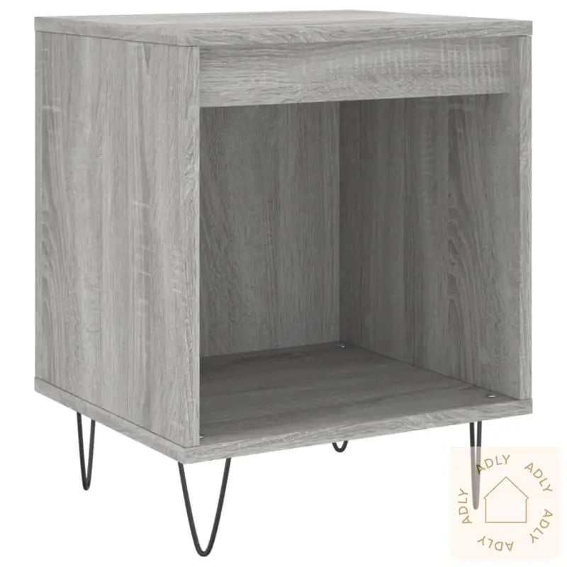 Nattbord 2 Stk Grå Sonoma 40X35X50 Cm Konstruert Tre