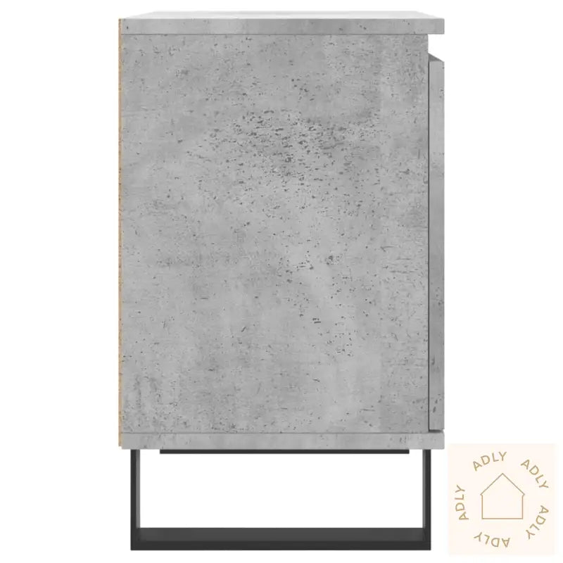 Nattbord 2 Stk Betonggrå 40X30X50 Cm Konstruert Tre