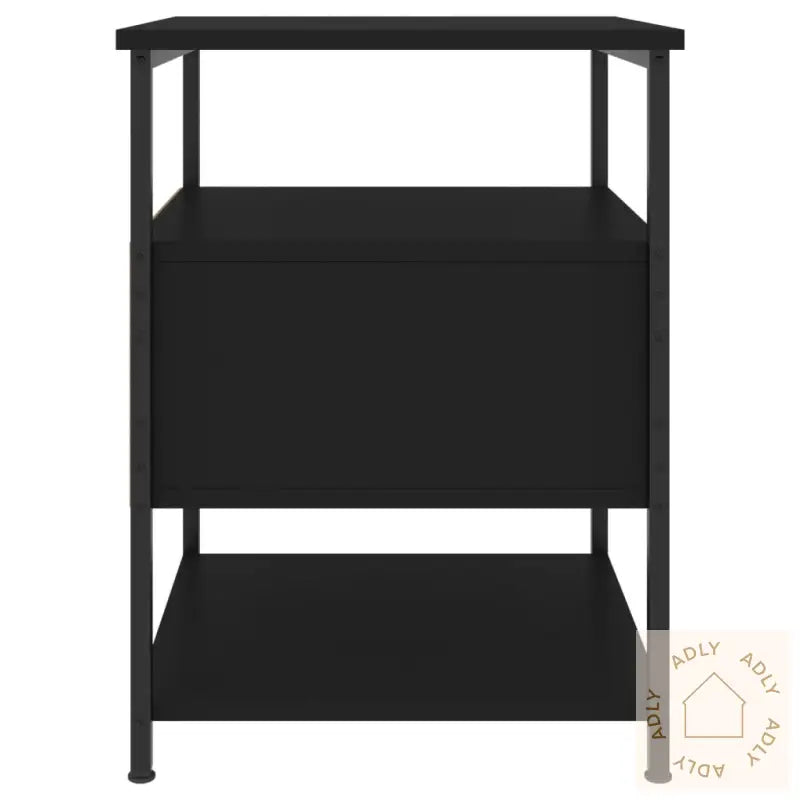 Nattbord 2 Stk Svart 40X42X56 Cm Konstruert Tre