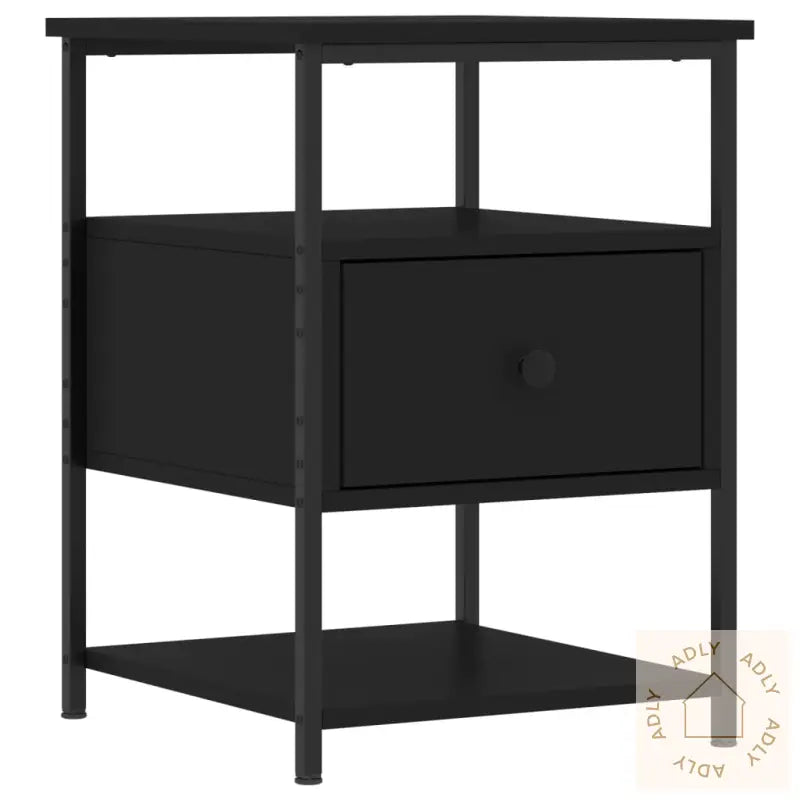Nattbord 2 Stk Svart 40X42X56 Cm Konstruert Tre