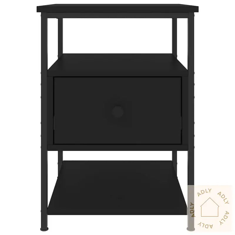 Nattbord 2 Stk Svart 40X42X56 Cm Konstruert Tre