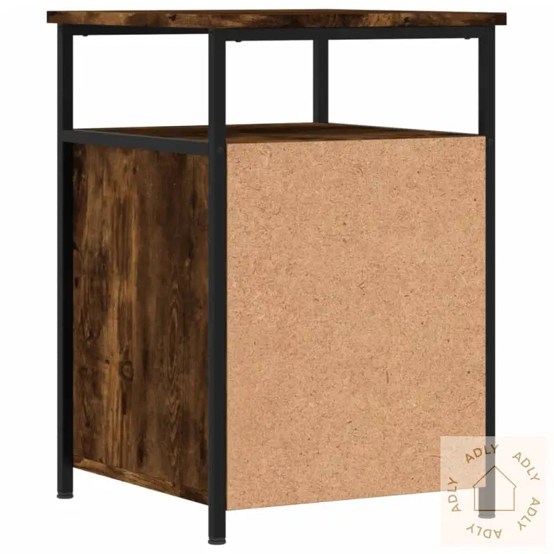 Nattbord 2 Stk Røkt Eik 40X42X60 Cm Konstruert Tre