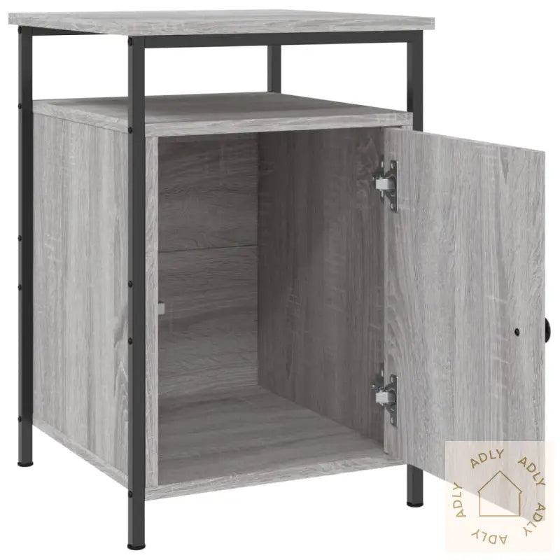 Nattbord 2 Stk Grå Sonoma 40X42X60 Cm Konstruert Tre