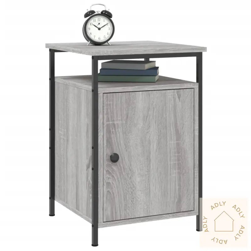 Nattbord 2 Stk Grå Sonoma 40X42X60 Cm Konstruert Tre