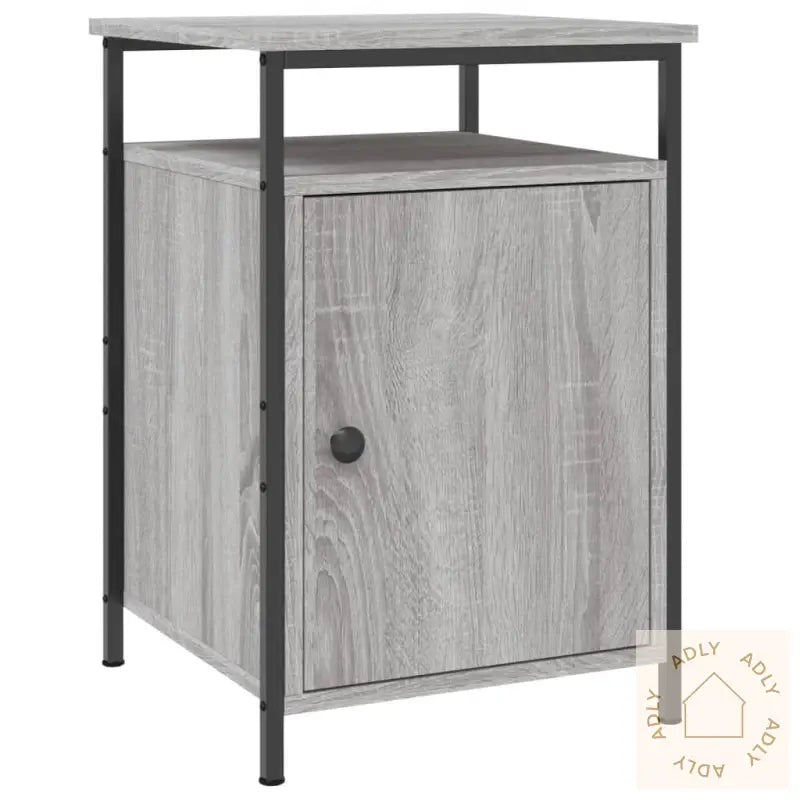Nattbord 2 Stk Grå Sonoma 40X42X60 Cm Konstruert Tre