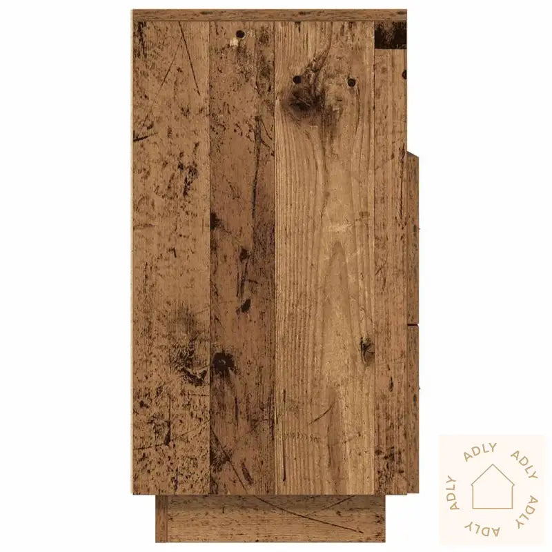 Nattbord 2 Stk Med 2 Skuffer Gammelt Tre 36X36X68 Cm