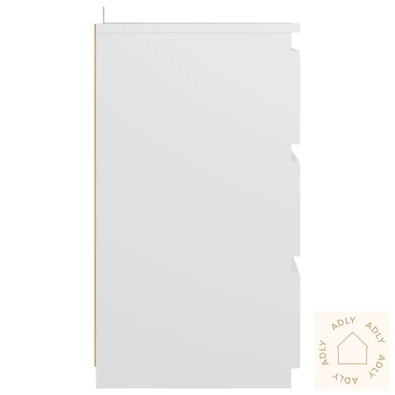 Nattbord 2 Stk Hvit 40X35X62,5 Cm Konstruert Tre