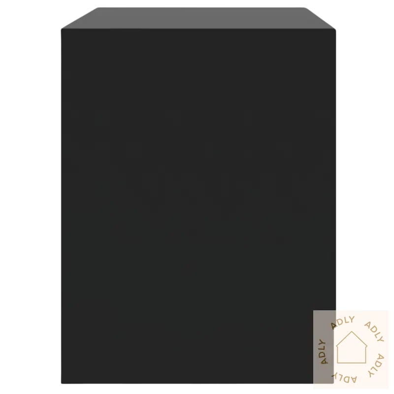 Black rectangular cabinet på stilige nattbord med elegant design til soverommet