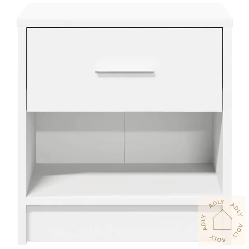 Nattbord 2 Stk Med Skuff Hvit 39X28X41 Cm