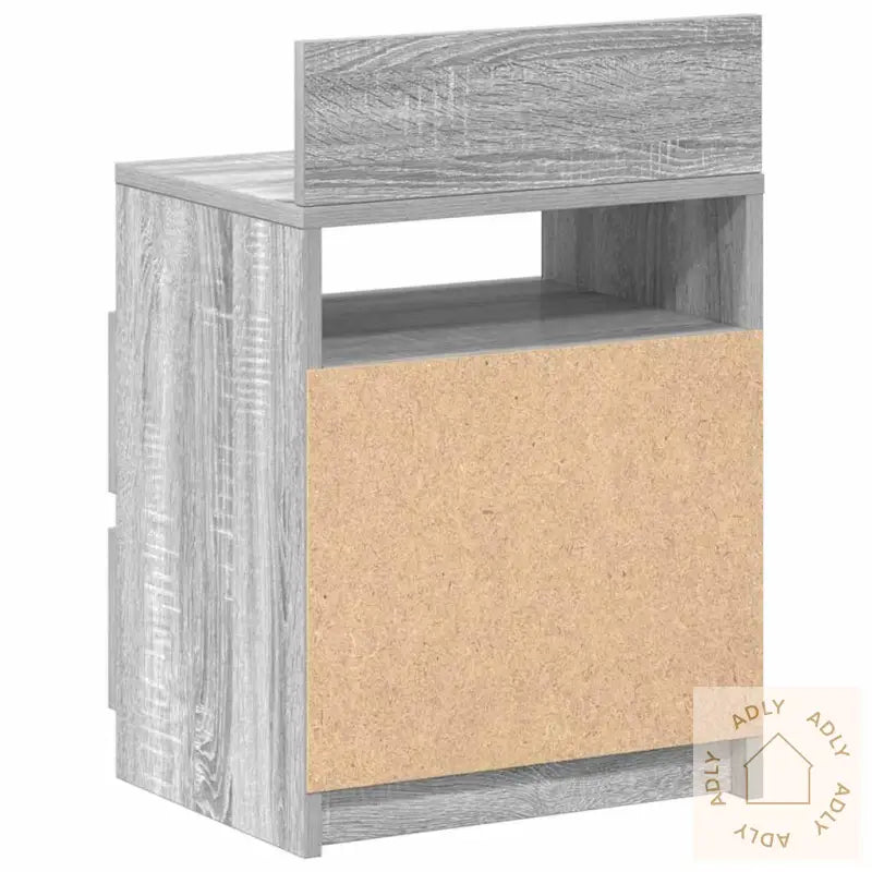 Nattbord 2 Stk Med 2 Skuffer Grå Sonoma 40X33X60 Cm