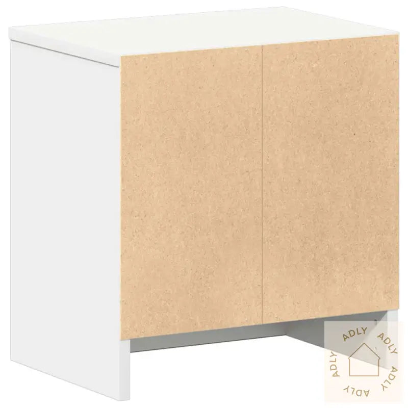 Nattbord 2 Stk Med Skuff Hvit 39X28X41 Cm