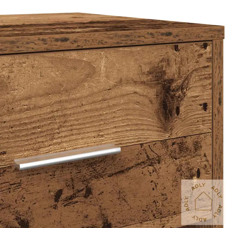 Nattbord 2 Stk Med Skuff Gammelt Tre 40X34X50 Cm