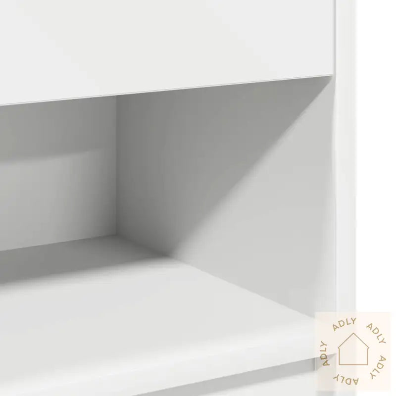 Nattbord 2 Stk Med Skuff Hvit 39X28X41 Cm