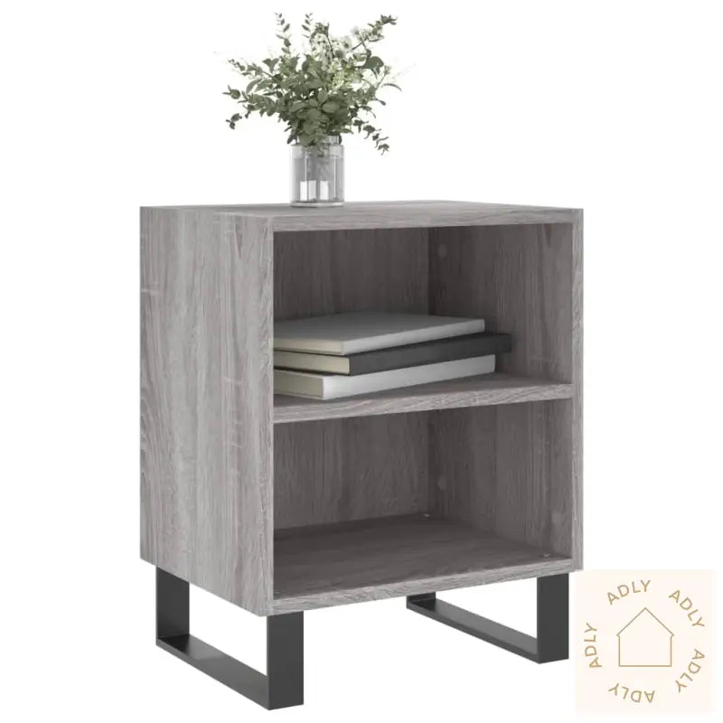 Nattbord 2 Stk Grå Sonoma 40X30X50 Cm Konstruert Tre