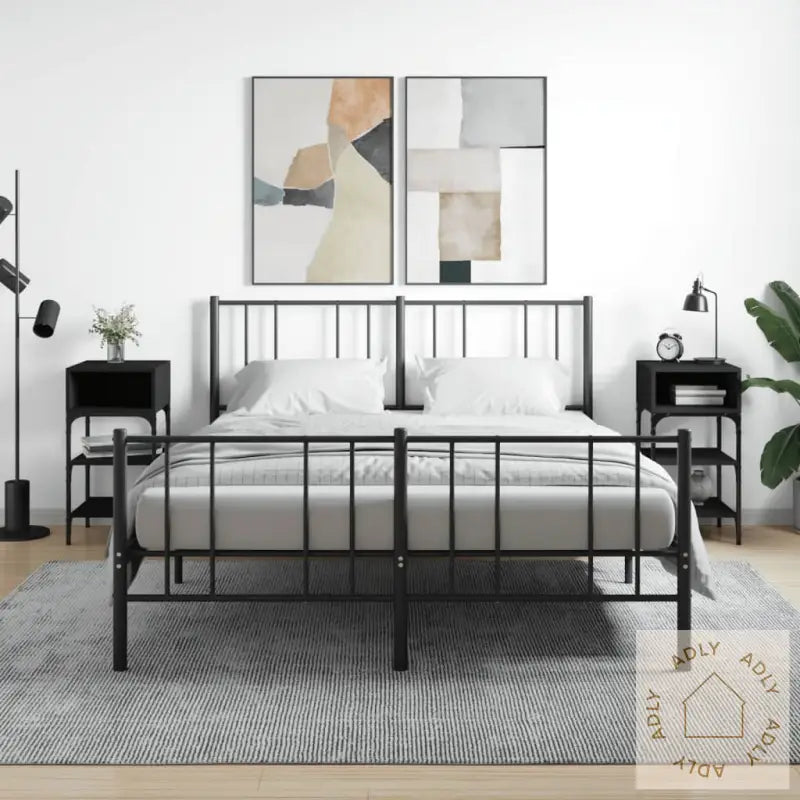 Nattbord 2 Stk Svart 35X34,5X70 Cm Konstruert Tre
