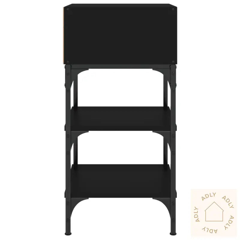 Nattbord 2 Stk Svart 35X34,5X70 Cm Konstruert Tre