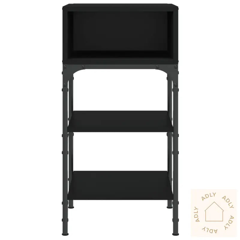 Nattbord 2 Stk Svart 35X34,5X70 Cm Konstruert Tre