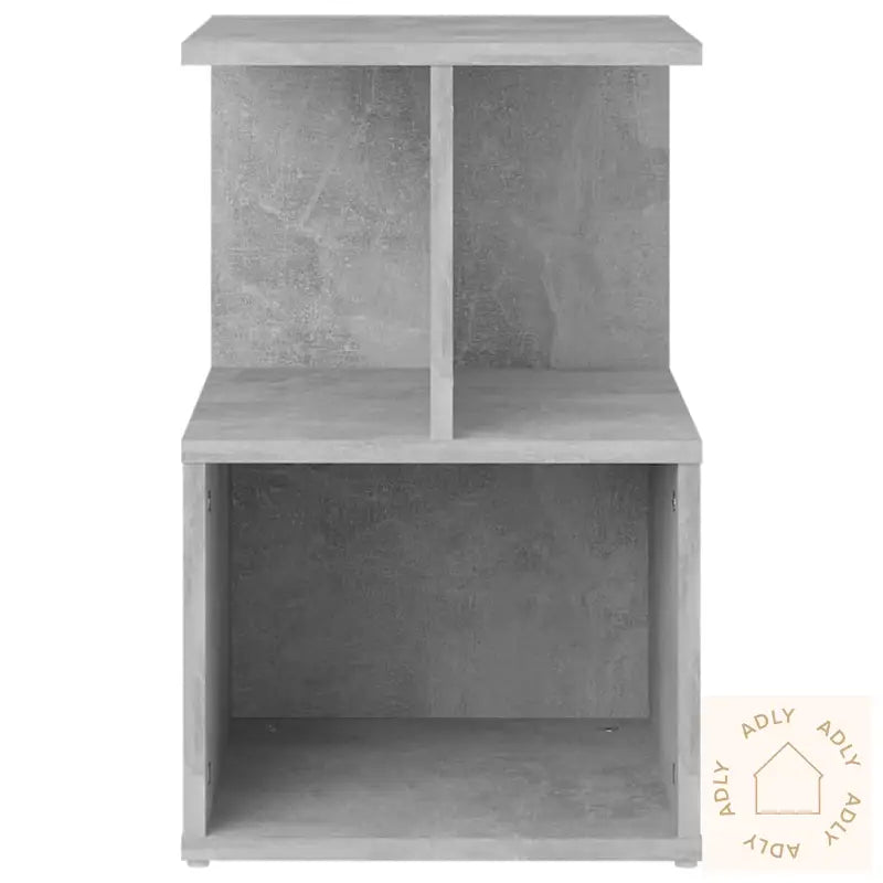 Nattbord 2 Stk Betonggrå 35X35X55 Cm Konstruert Tre