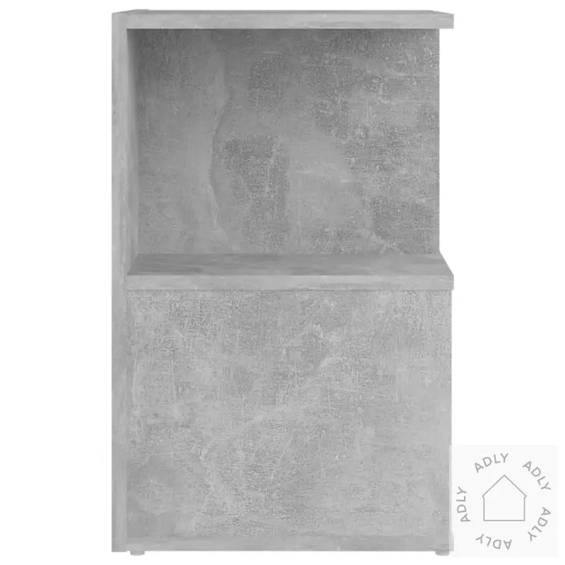 Nattbord 2 Stk Betonggrå 35X35X55 Cm Konstruert Tre