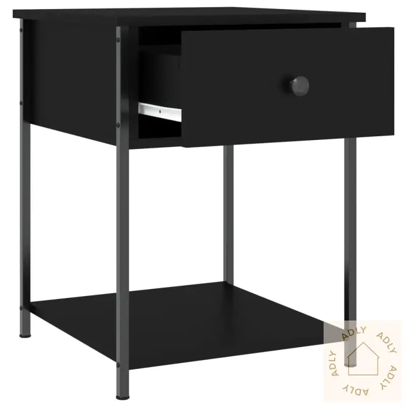 Nattbord 2 Stk Svart 44X45X58 Cm Konstruert Tre