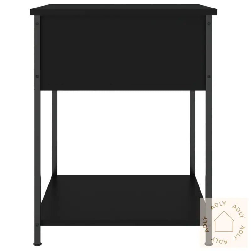 Nattbord 2 Stk Svart 44X45X58 Cm Konstruert Tre