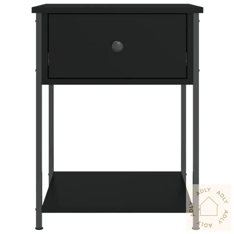 Nattbord 2 Stk Svart 44X45X58 Cm Konstruert Tre