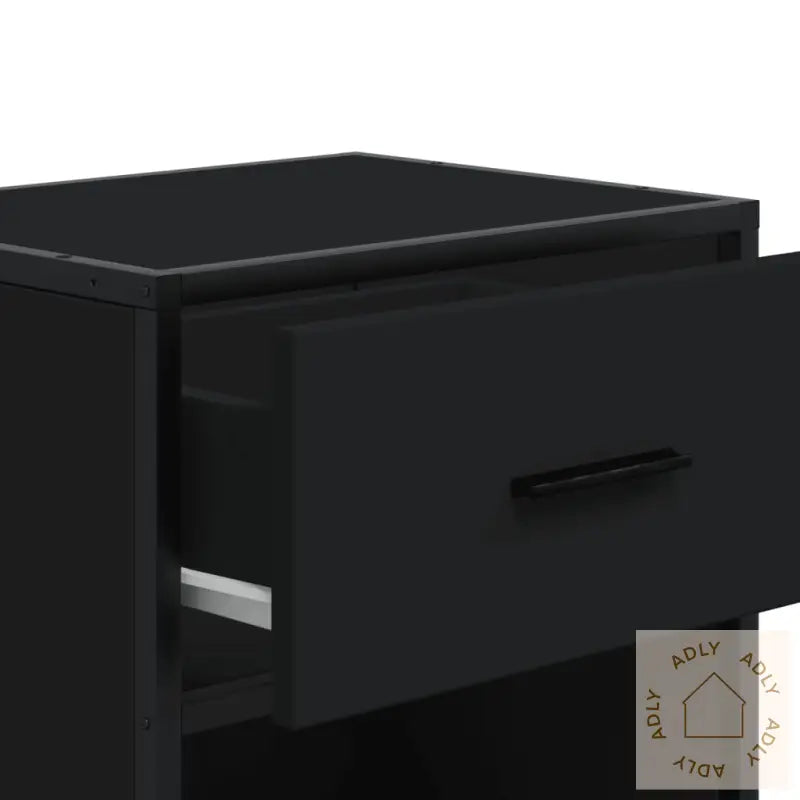 Nattbord 2 Stk Svart 40X31X50 Cm Heltre Furu