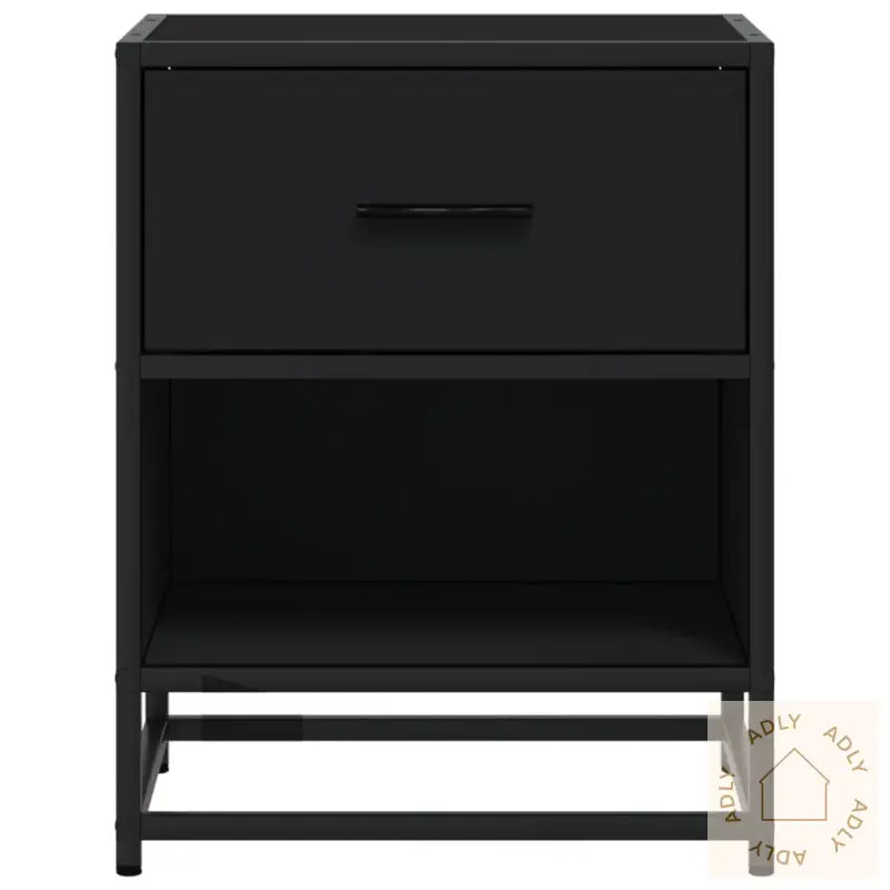 Nattbord 2 Stk Svart 40X31X50 Cm Heltre Furu