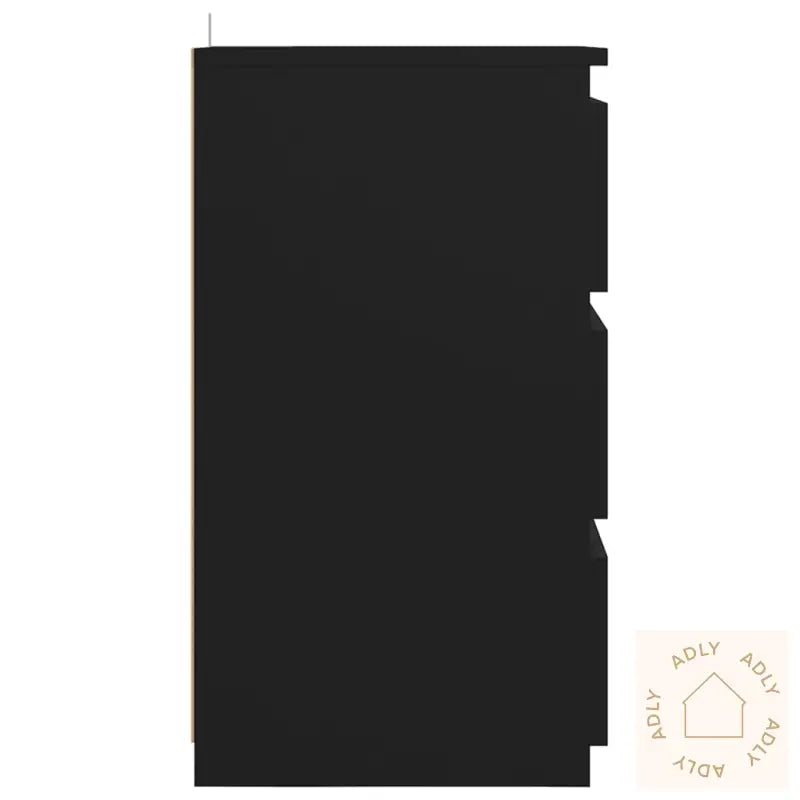 Nattbord 2 Stk Svart 40X35X62,5 Cm Konstruert Tre