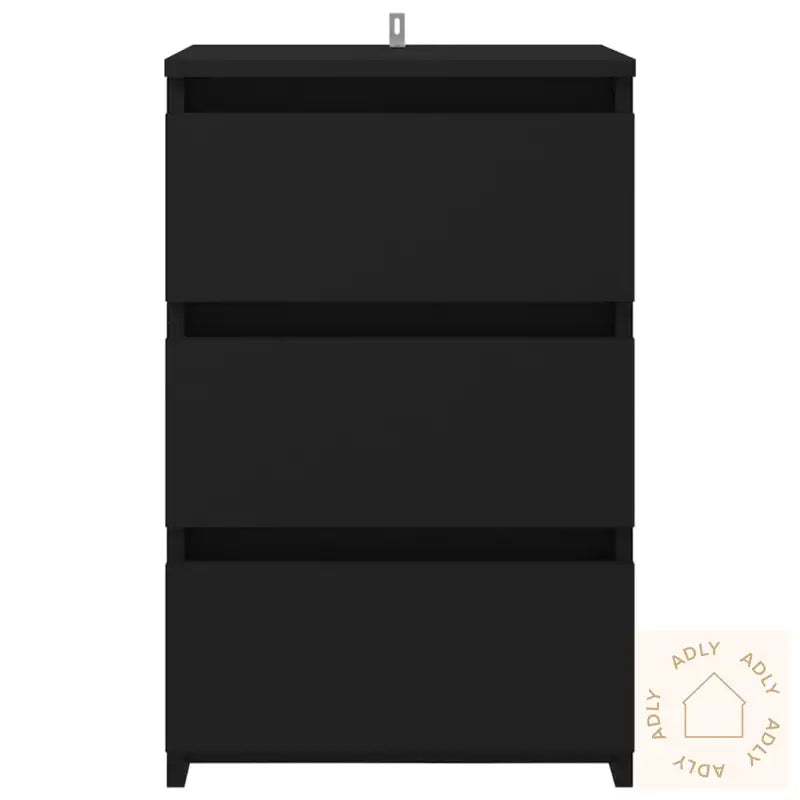 Nattbord 2 Stk Svart 40X35X62,5 Cm Konstruert Tre