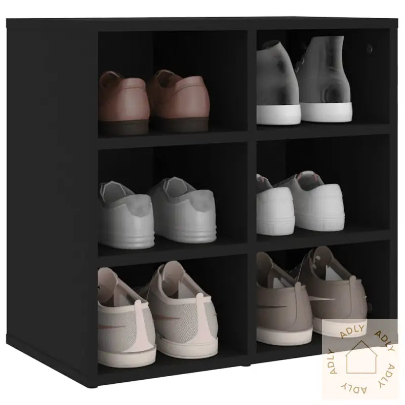Skoskap 2 Stk Svart 52,5X30X50 Cm