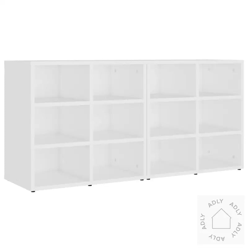 Skoskap 2 Stk Hvit 52,5X30X50 Cm