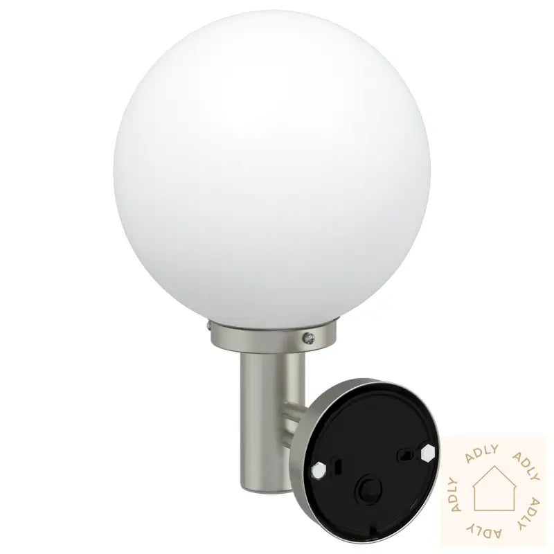 Utendørs Vegglamper Med Sensor 2 Stk Sølv Rustfritt Stål Ip44