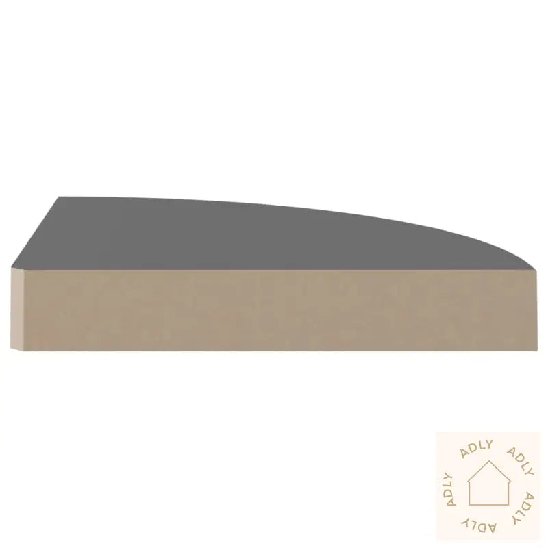 Flytende Vegghyller 4 Stk Høyglans Grå 25X25X3,8 Cm Mdf